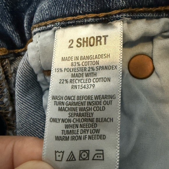 Aéropostale Low Rise Flare Jeans Women’s Size 2 Short Medium Wash Y2K Stretch - Picture 10 of 10